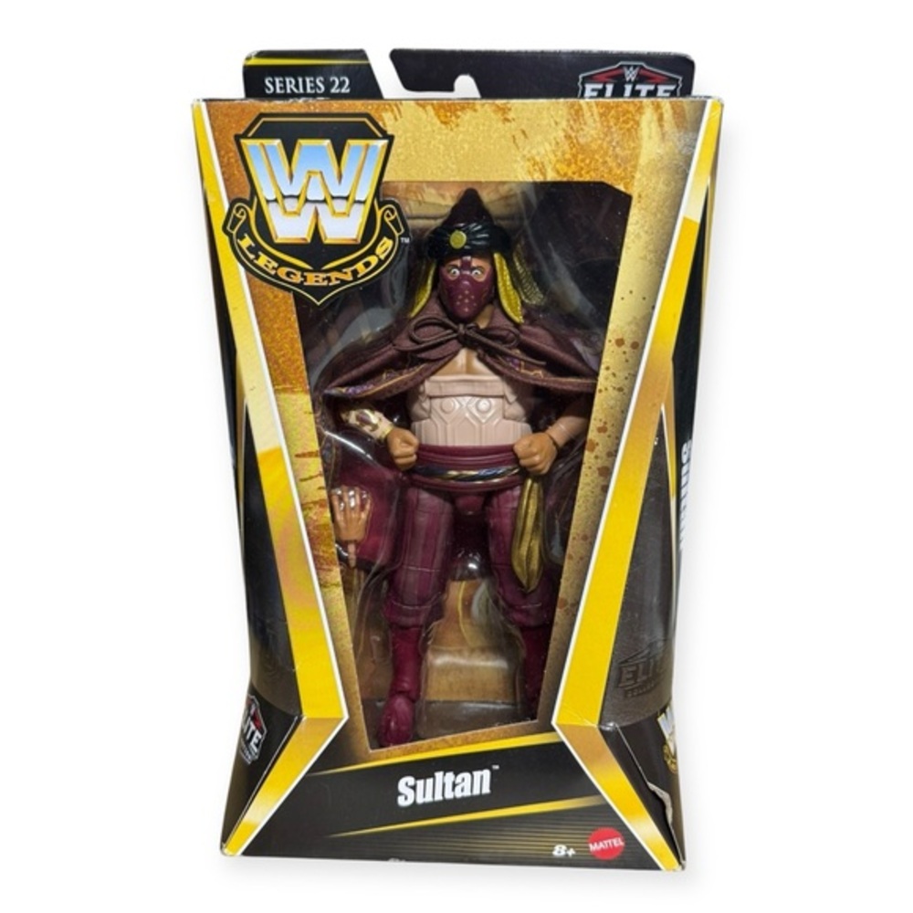 WWE‎ Legends Sultan Figure in Red and Gold - Elite Series 22